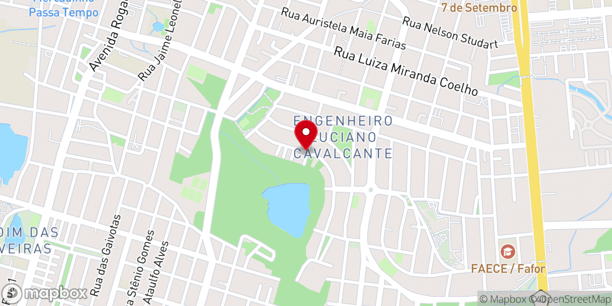 Map showing location of Arautos do Evangelho - Fortaleza