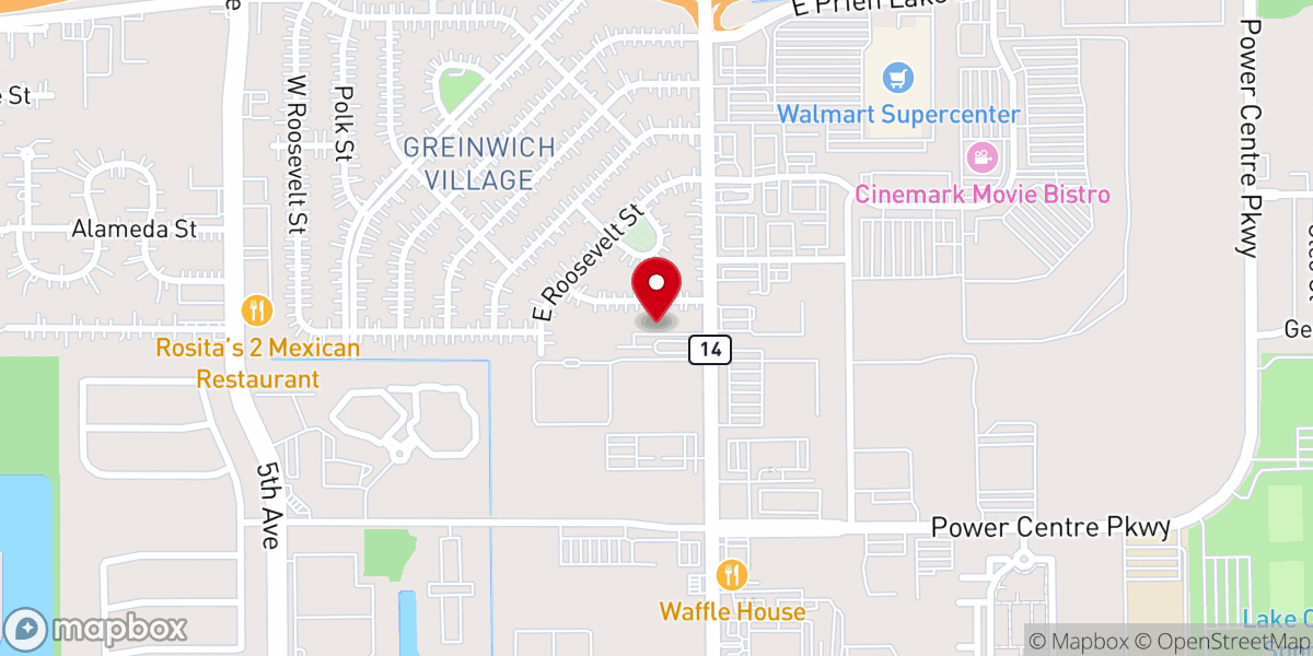 Map showing location of Iglesia de Dios Pentecostal MI Lake Charles LA-Siguiendo las pisadas de Jesús-