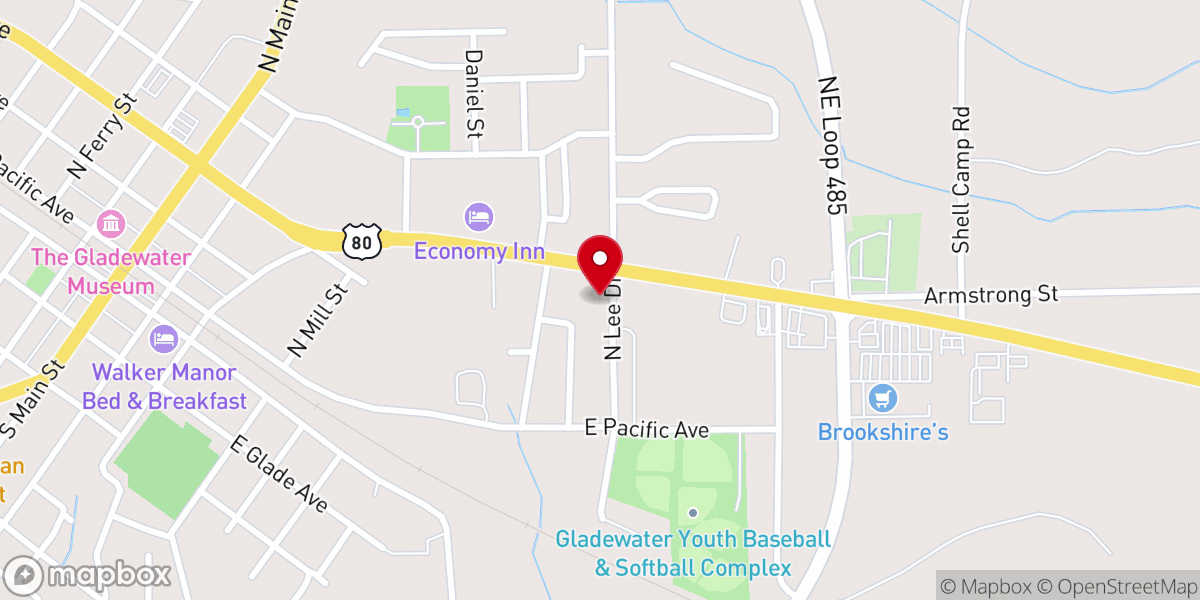 Map showing location of Elevate Worship Center
