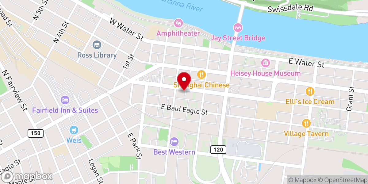 Map showing location of The Haven Barbershop