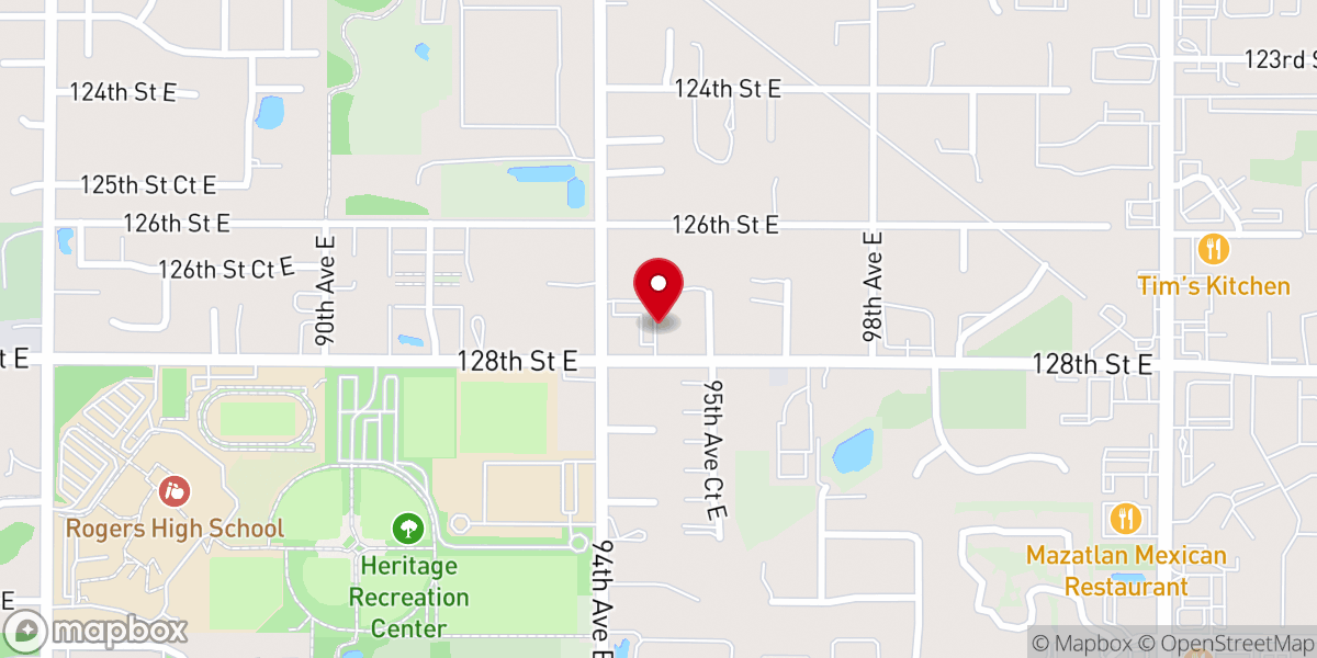 Map showing location of Elim Evangelical Free Church