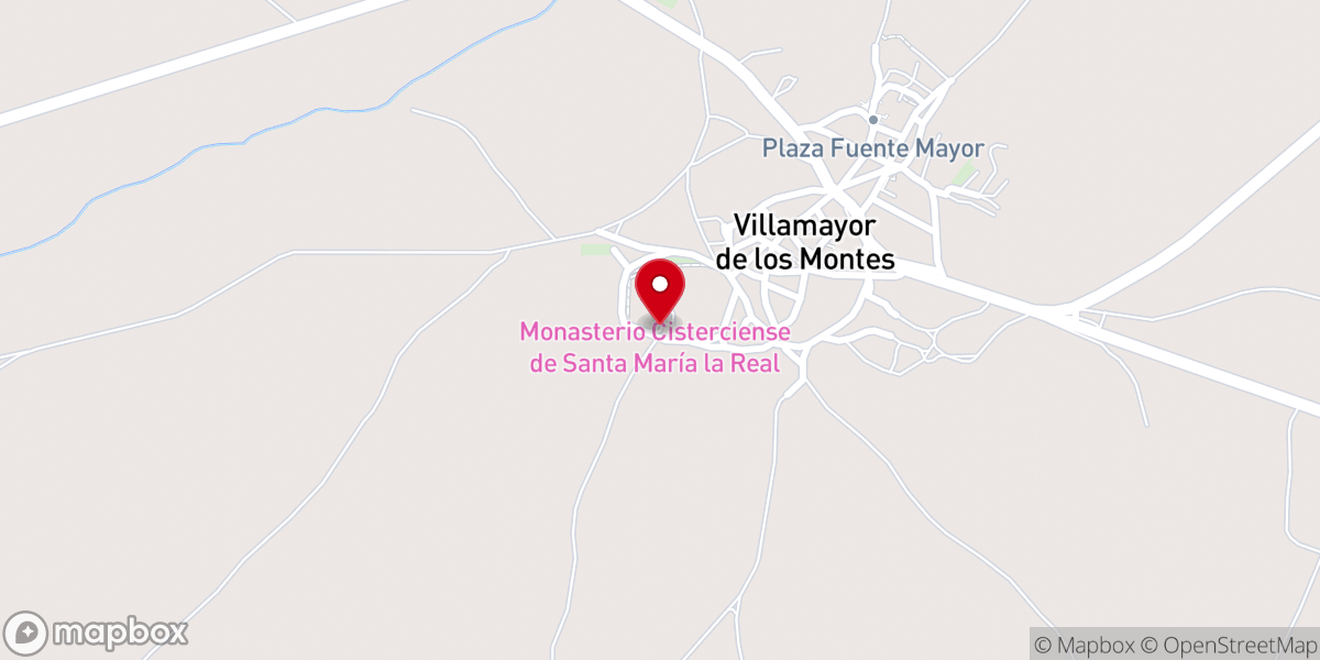 Map showing location of Madres Cistercienses