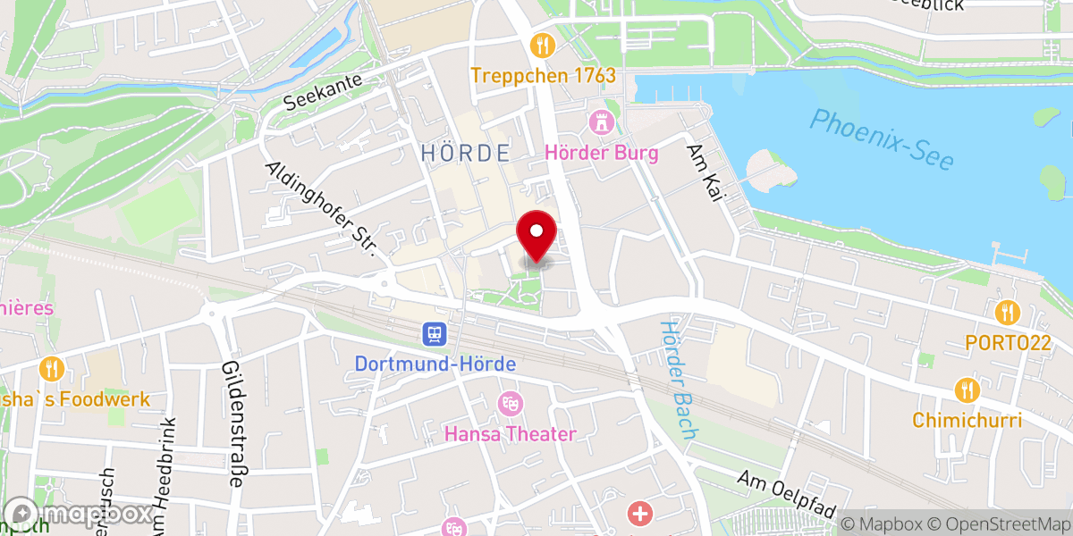 Map showing location of Katholische Kirchengemeinde St. Clara, Dortmund-Hörde
