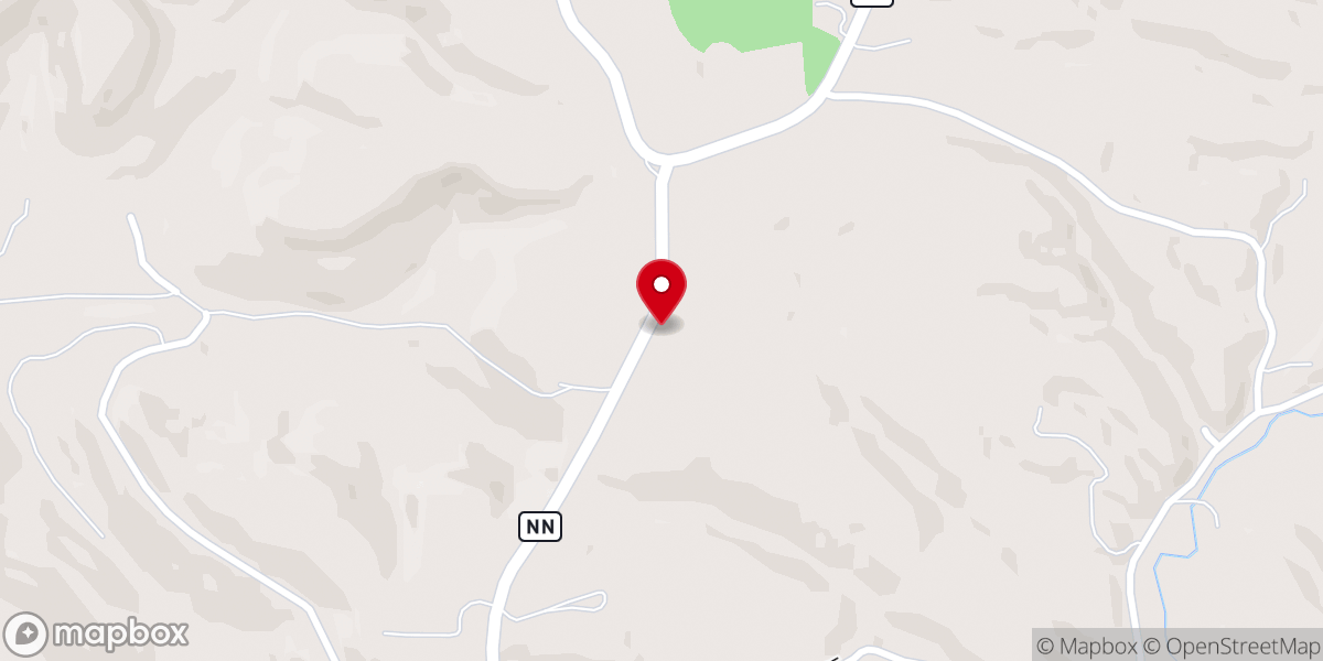 Map showing location of Prairie Hill Baptist Church