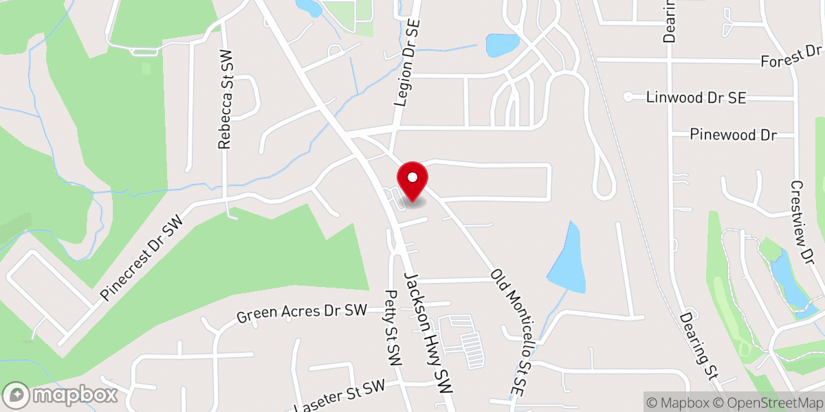 Map showing location of Hope Church of Newton