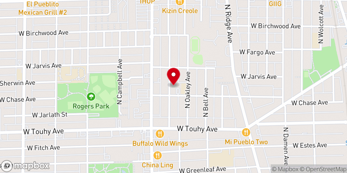 Map showing location of Holy Child Jesus Parish