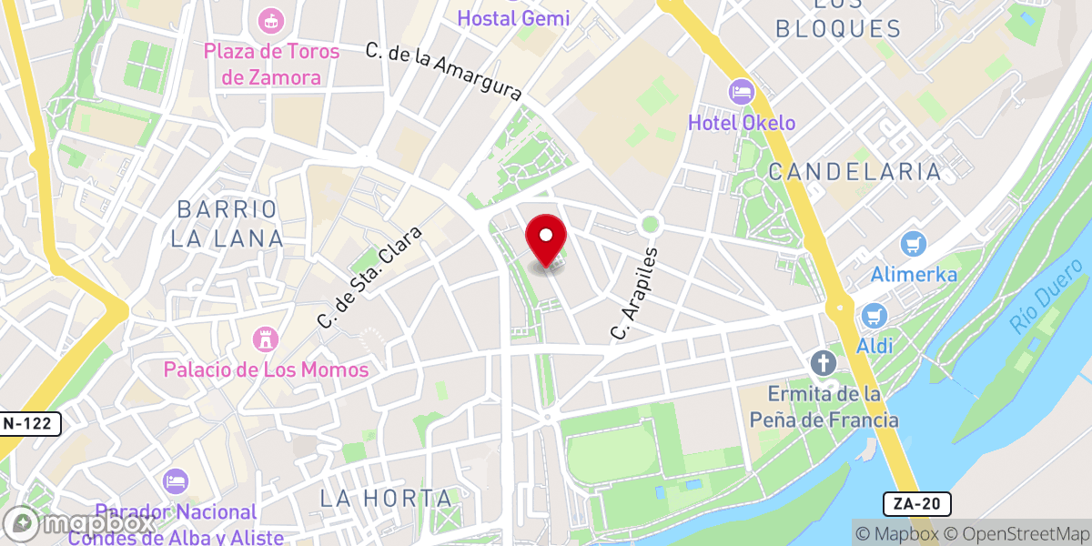 Map showing location of Iglesia Adventista del Séptimo Día de Zamora