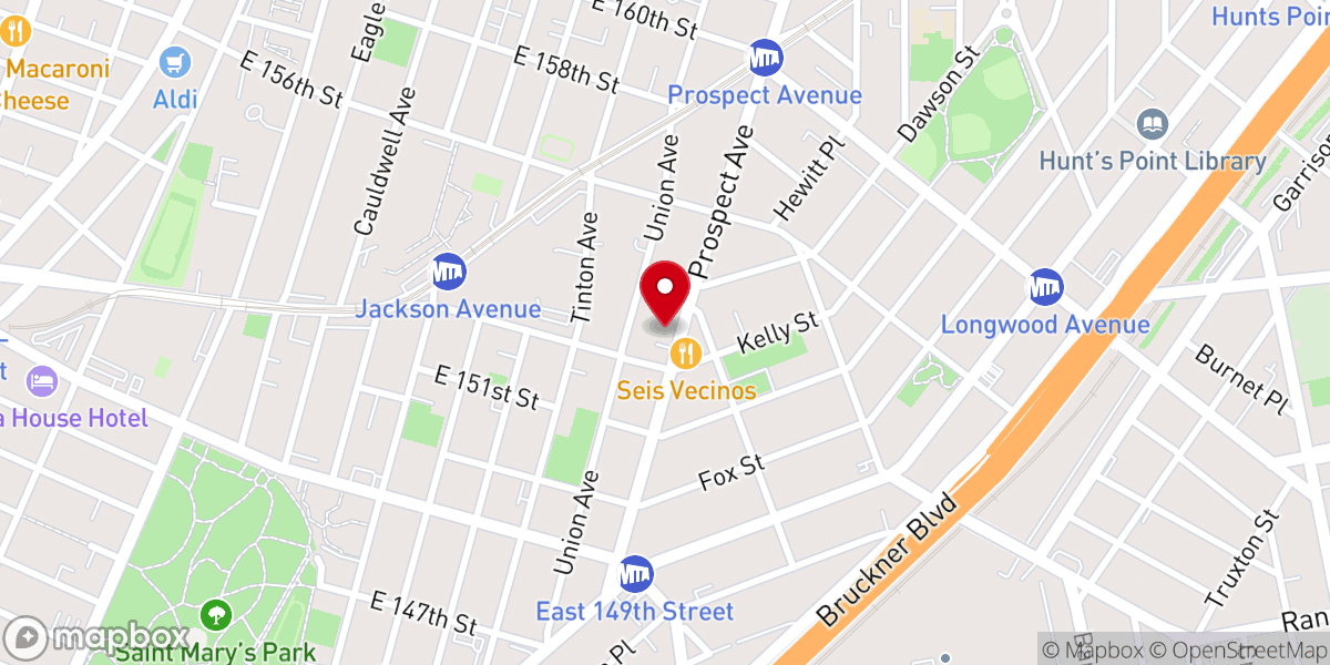 Map showing location of Cornerstone Assembly Church