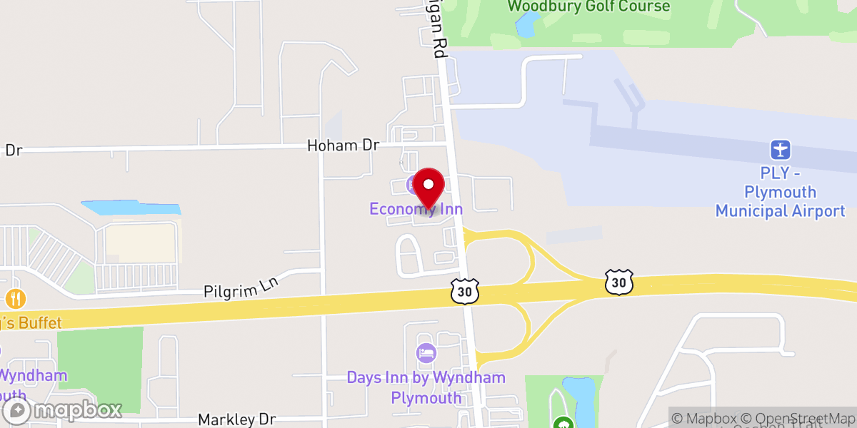 Map showing location of Comfort Suites Plymouth near US-30