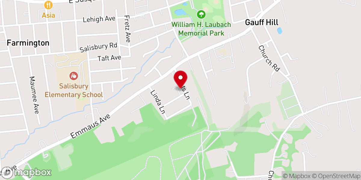 Map showing location of Grace Gospel Chapel