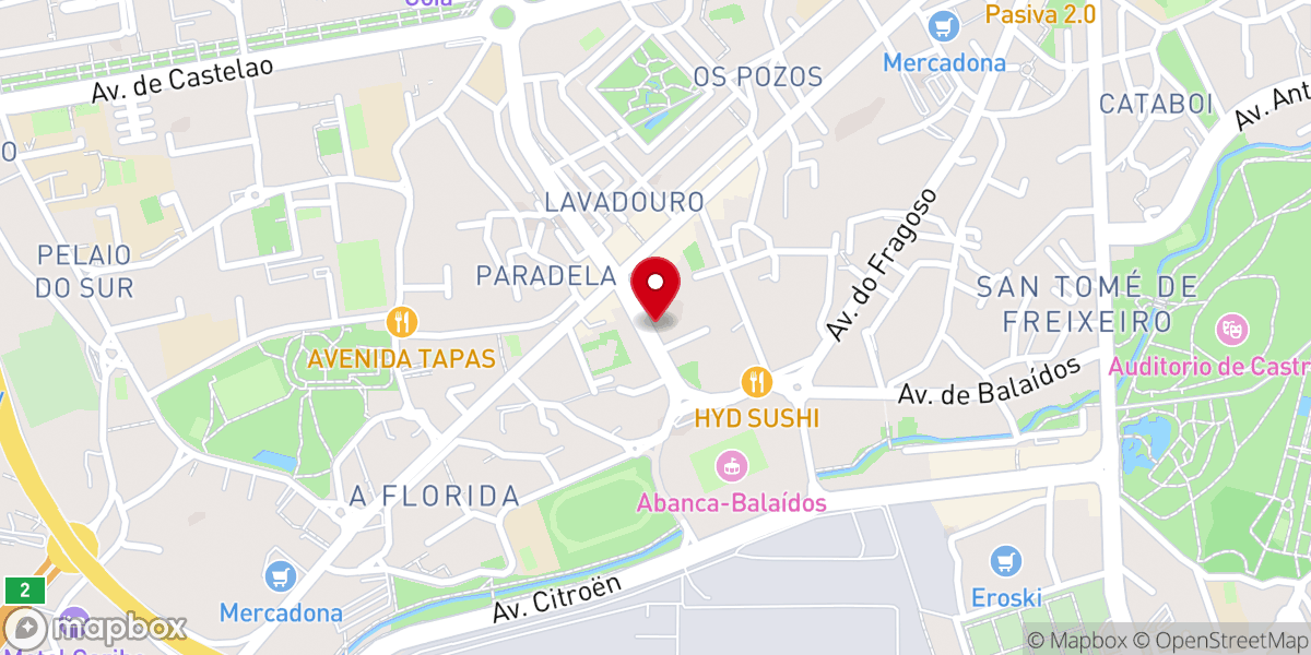 Map showing location of Iglesia Evangélica "La Sal de la Tierra"