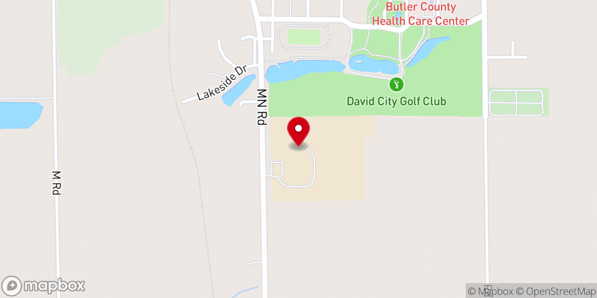 Map showing location of Aquinas Catholic Middle & High School