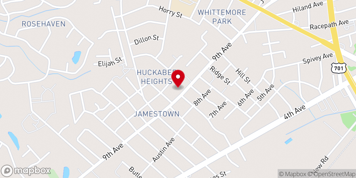 Map showing location of House of God Miracle Temple