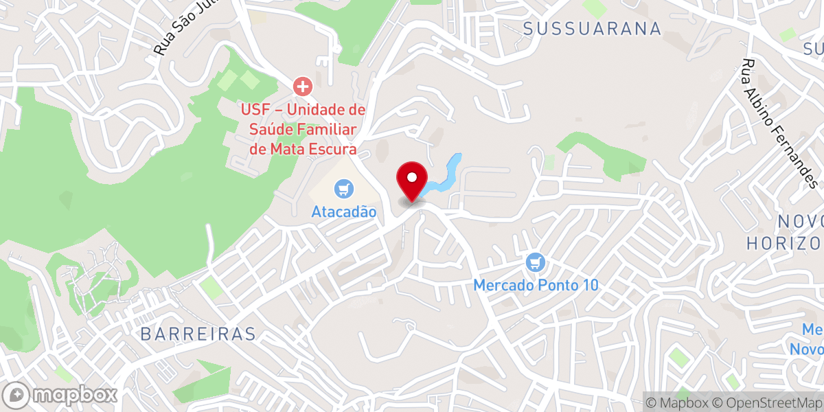 Map showing location of Igreja Batista Do Arvoredo