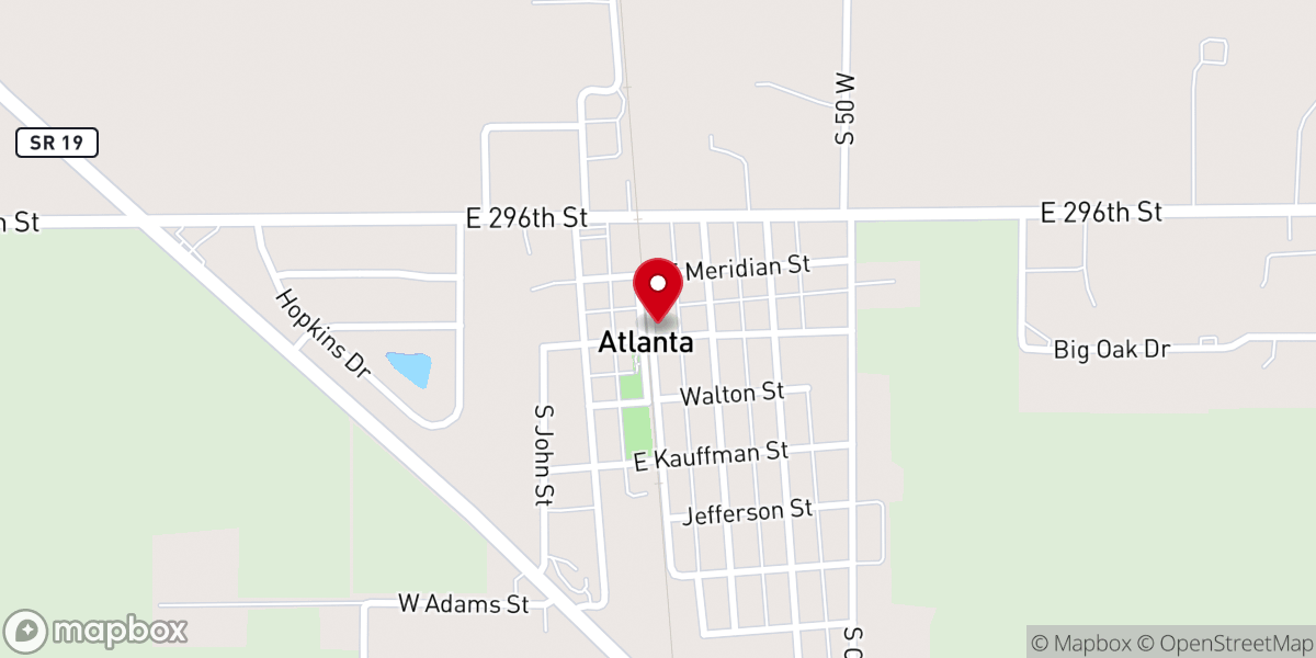 Map showing location of Atlanta New Earth Festival