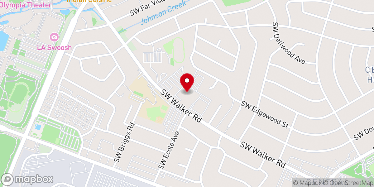 Map showing location of Beaverton Foursquare Church