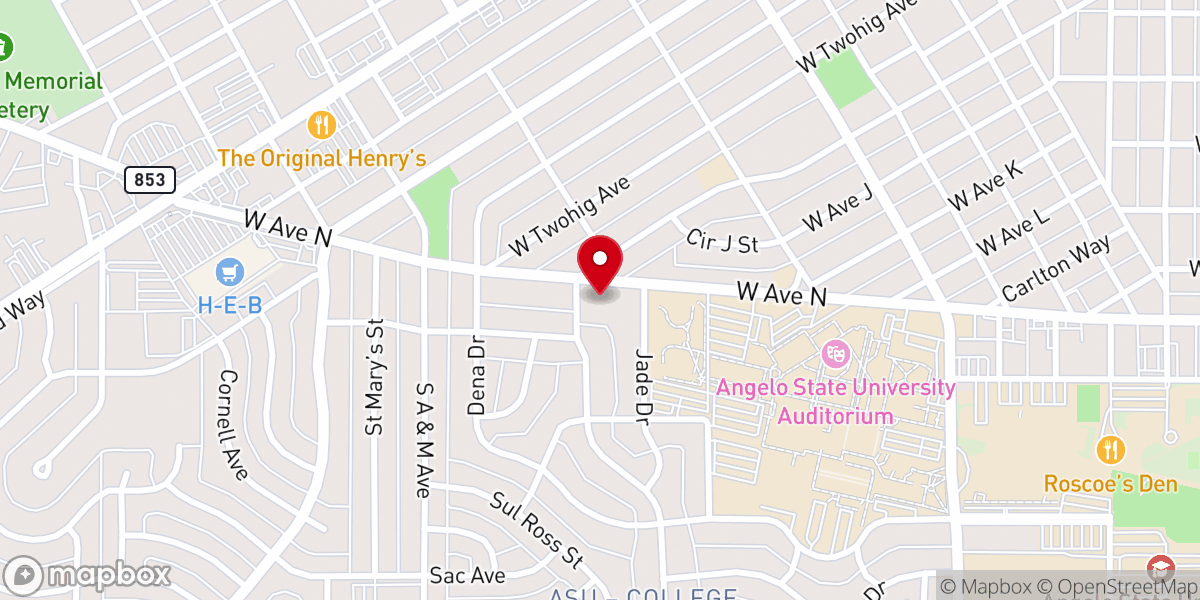 Map showing location of St Luke United Methodist Church