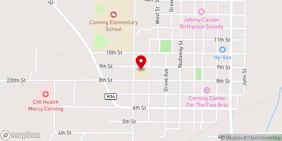 Map showing location of Southwest Valley High School