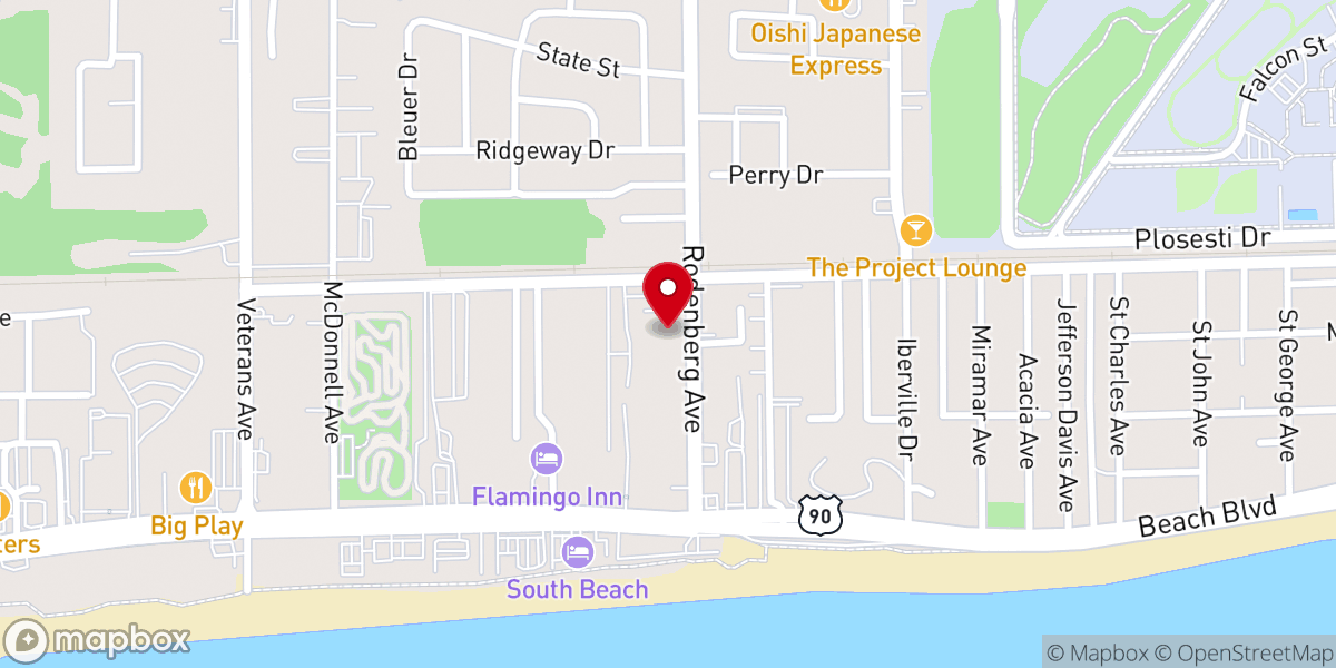 Map showing location of Rodenberg Church of Christ