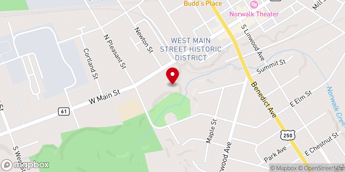Map showing location of Saint Paul Episcopal Church