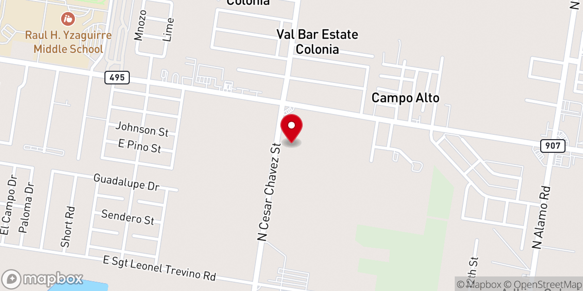 Map showing location of Iglesia Bautista Sendero De La Cruz