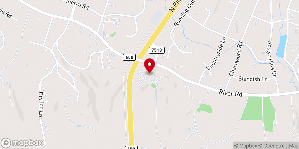 Map showing location of All Saints Episcopal Church