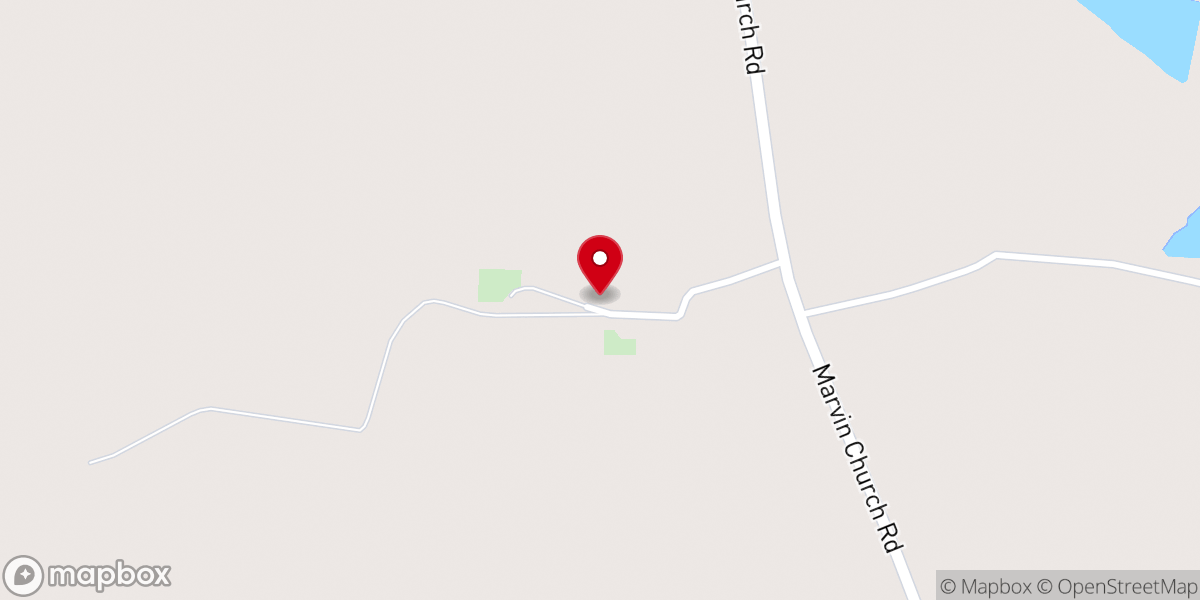 Map showing location of Oakey Grove Methodist Church