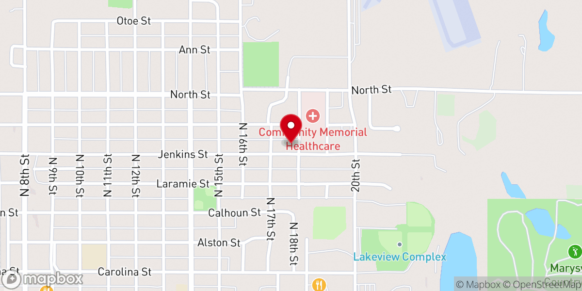 Map showing location of Mt. Calvary Lutheran Church