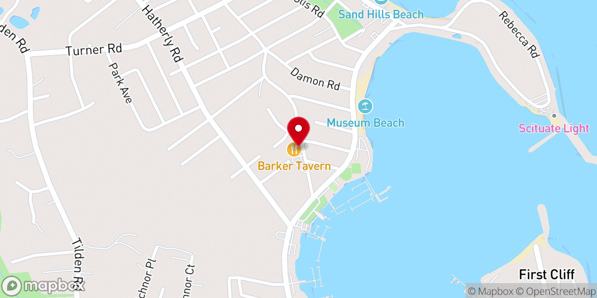 Map showing location of Barker House by Wedgewood Weddings