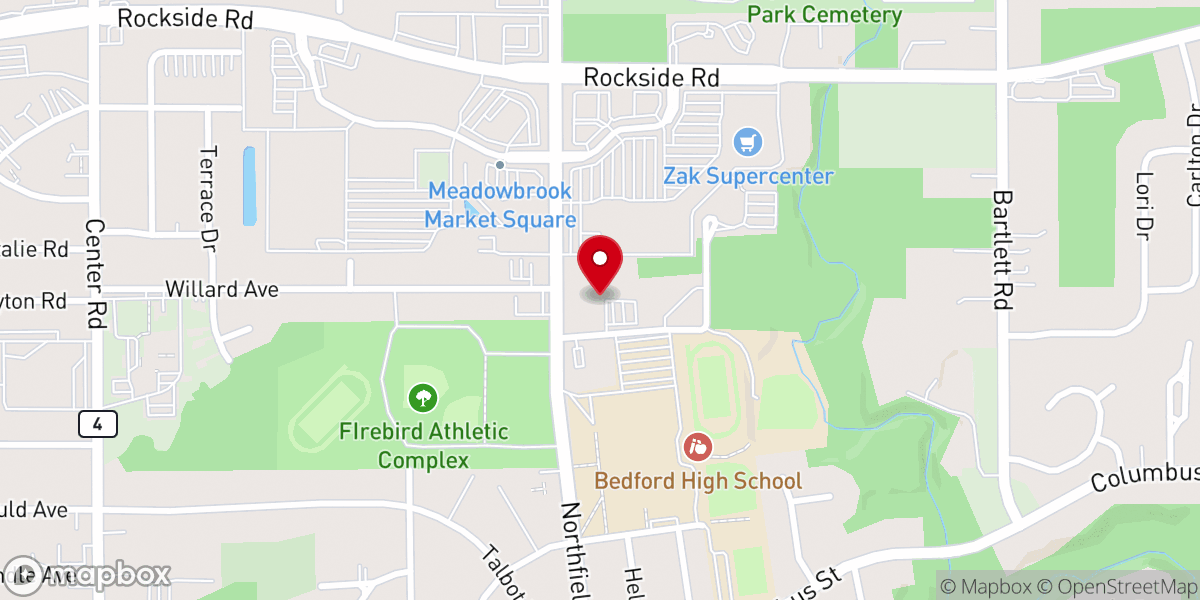 Map showing location of South Haven United Church of Christ - Food Distribution Center