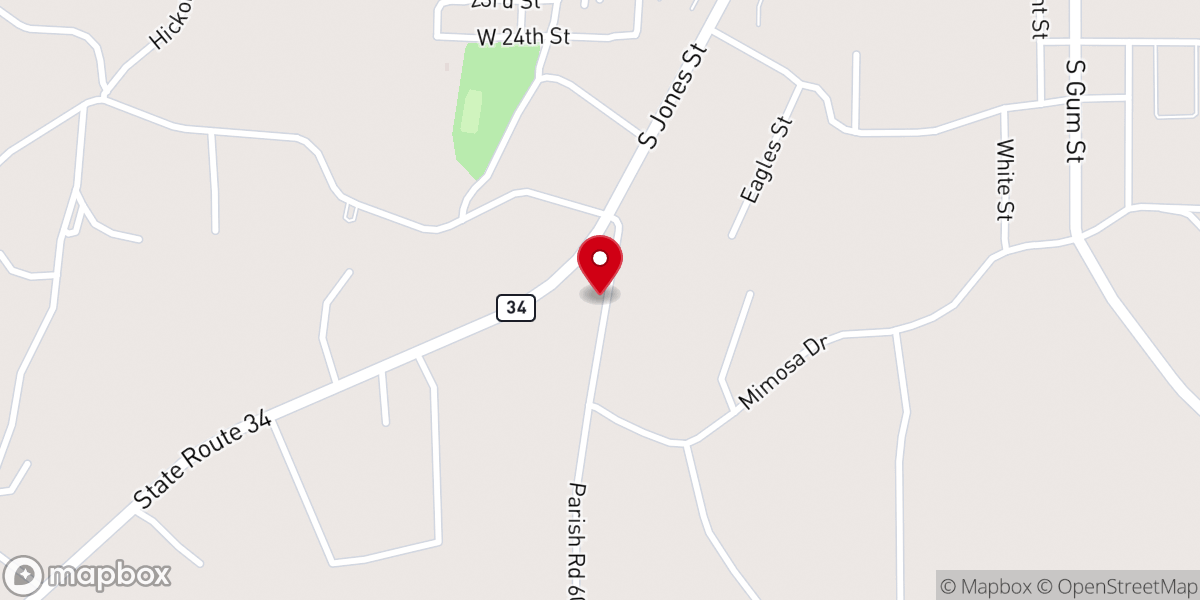 Map showing location of Greater Neal Temple Church-God
