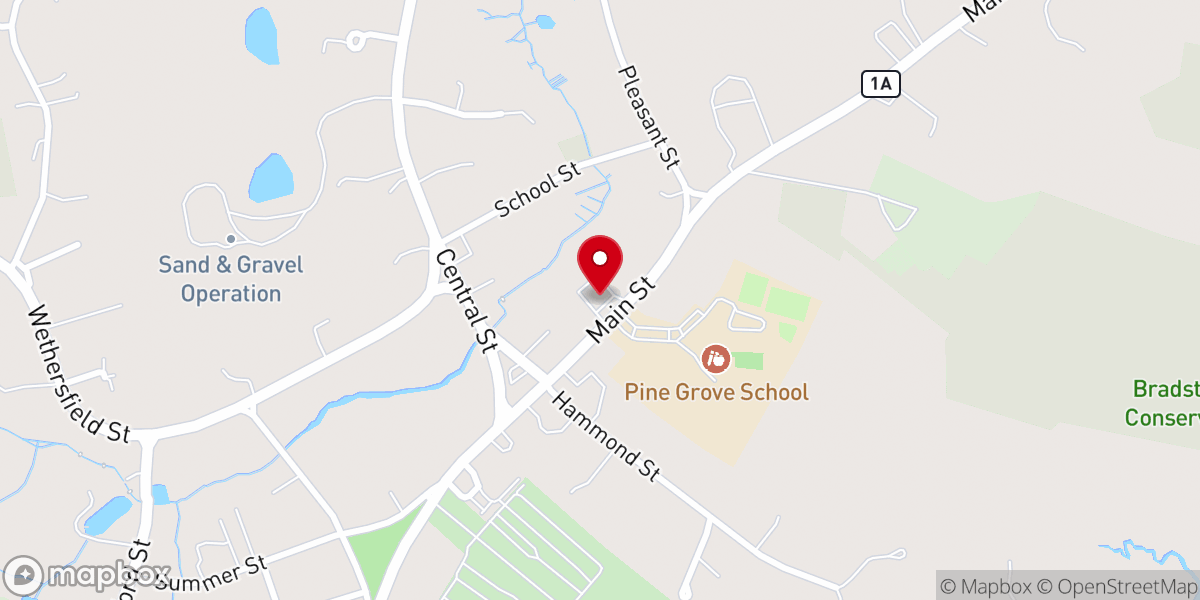Map showing location of St. Mary's Church