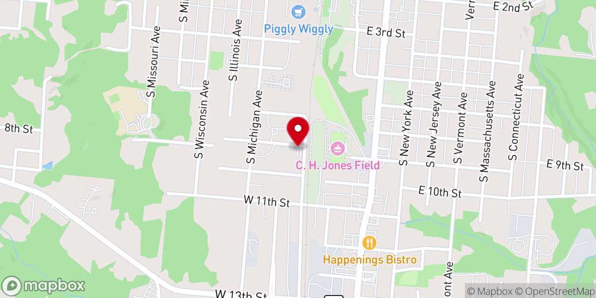 Map showing location of Apostolic Tabernacle of Praise