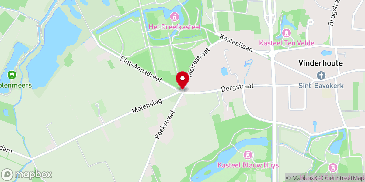 Map showing location of Sint-Annakapel