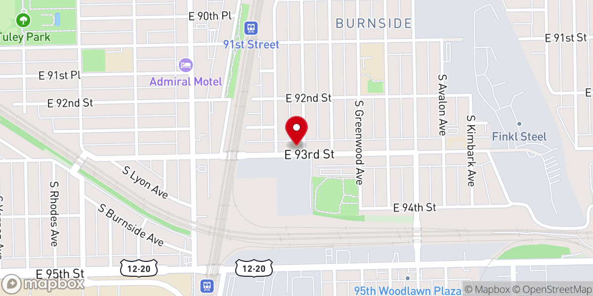 Map showing location of Hosea Temple Church