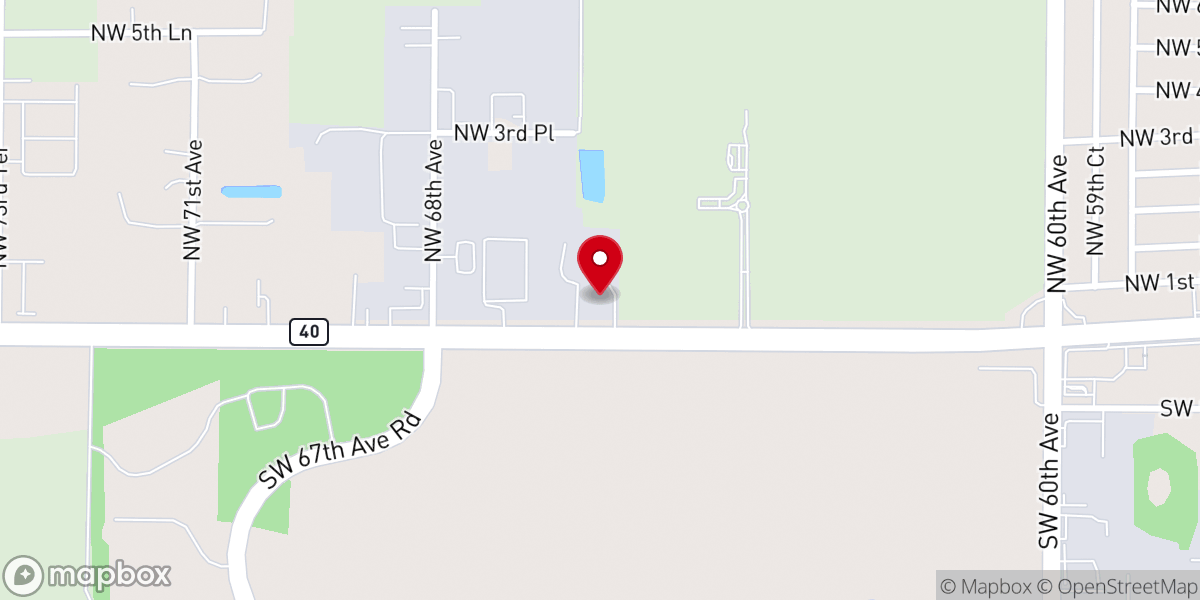 Map showing location of Iglesia Dunamis