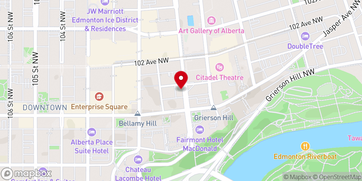Map showing location of The McLeod Building