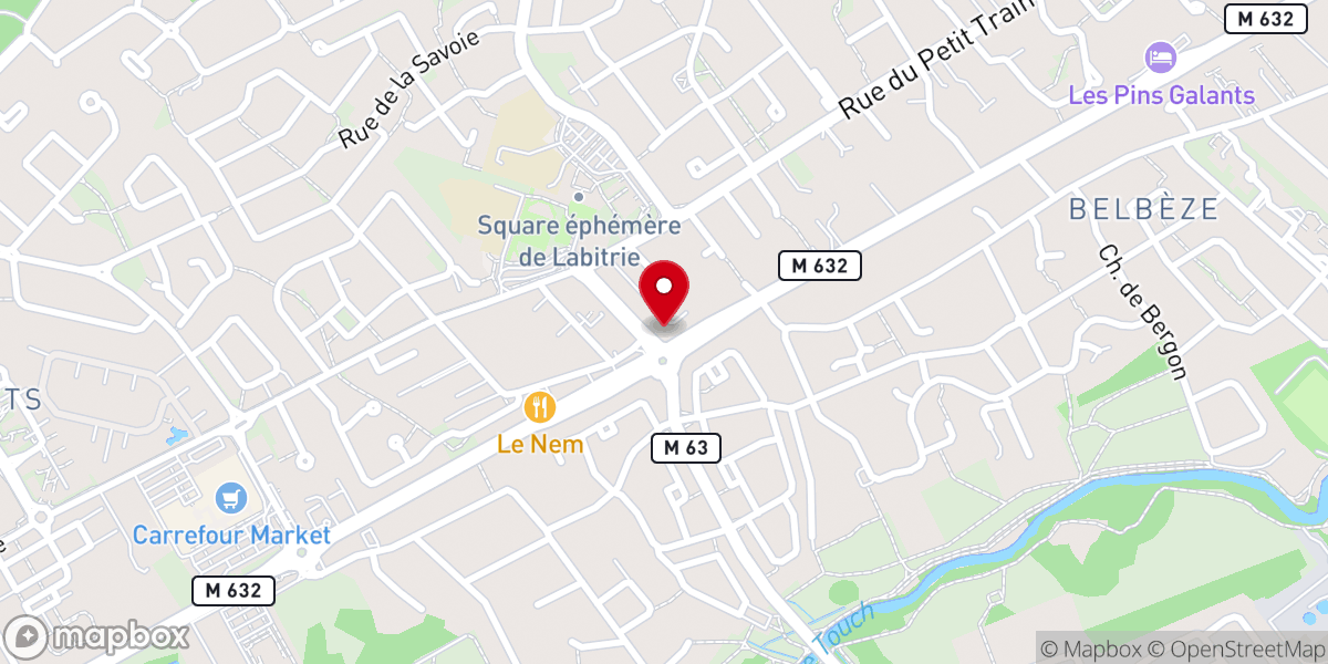 Map showing location of Eglise Réformée Evangélique de Toulouse Ouest