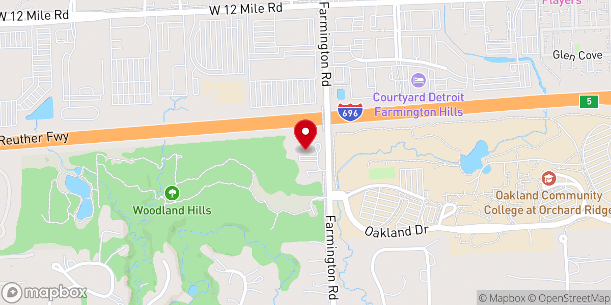 Map showing location of Forest Park Baptist Church