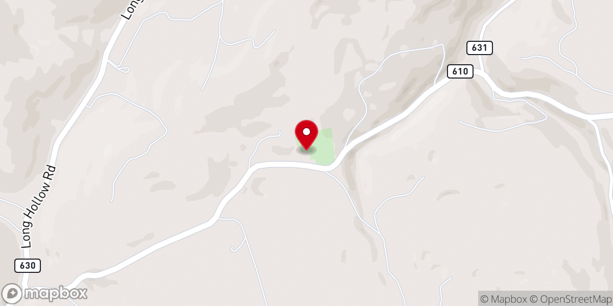 Map showing location of Rich Valley Presbyterian Church