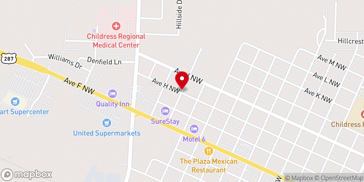 Map showing location of Fairview United Pentecostal Church