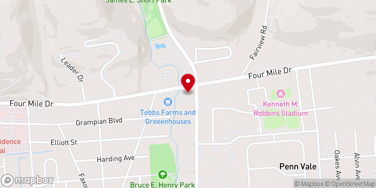 Map showing location of Light and Life Chapel
