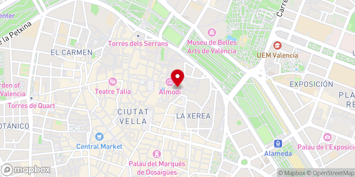 Map showing location of Parroquia de San Esteban Protomártir
