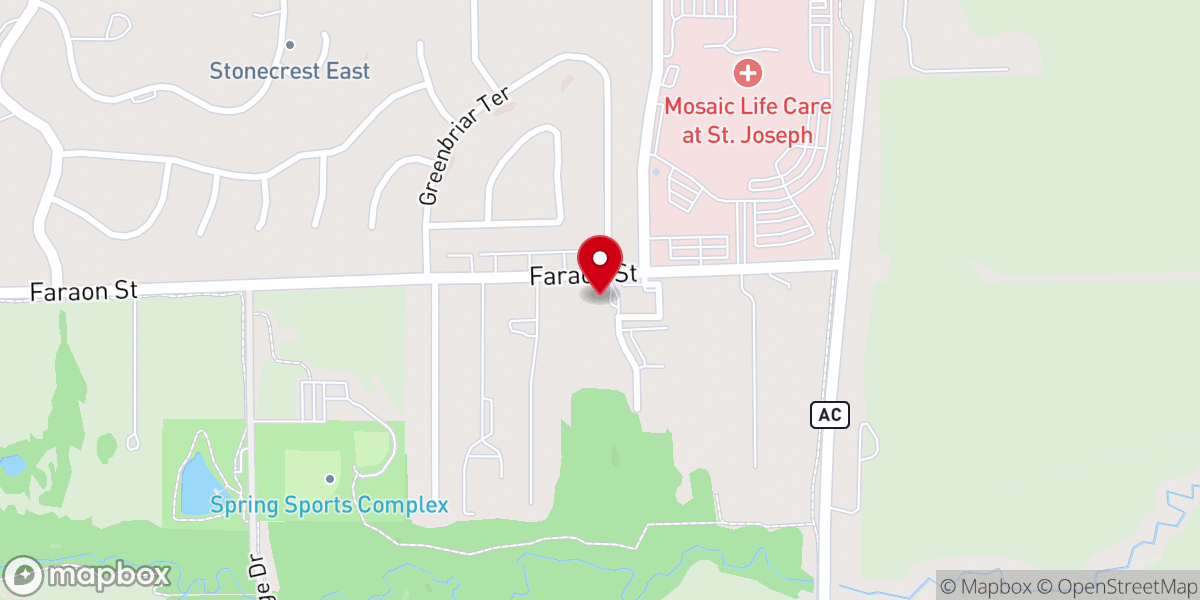 Map showing location of Far West Mission Center COMMUNITY OF CHRIST