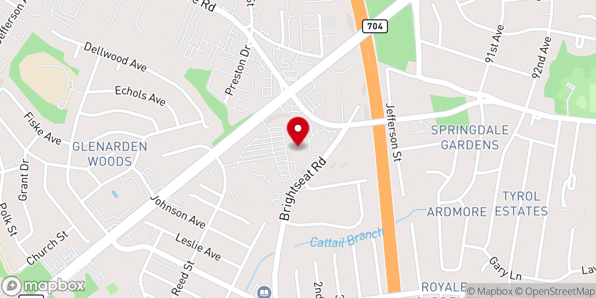 Map showing location of First Baptist Church of Glenarden - Ministry Center