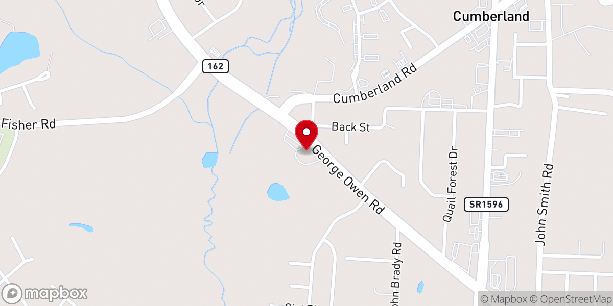 Map showing location of Cumberland Methodist Church