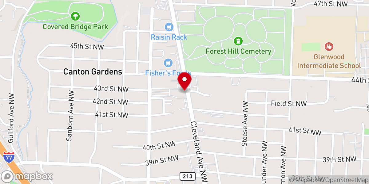 Map showing location of Faith Community Church