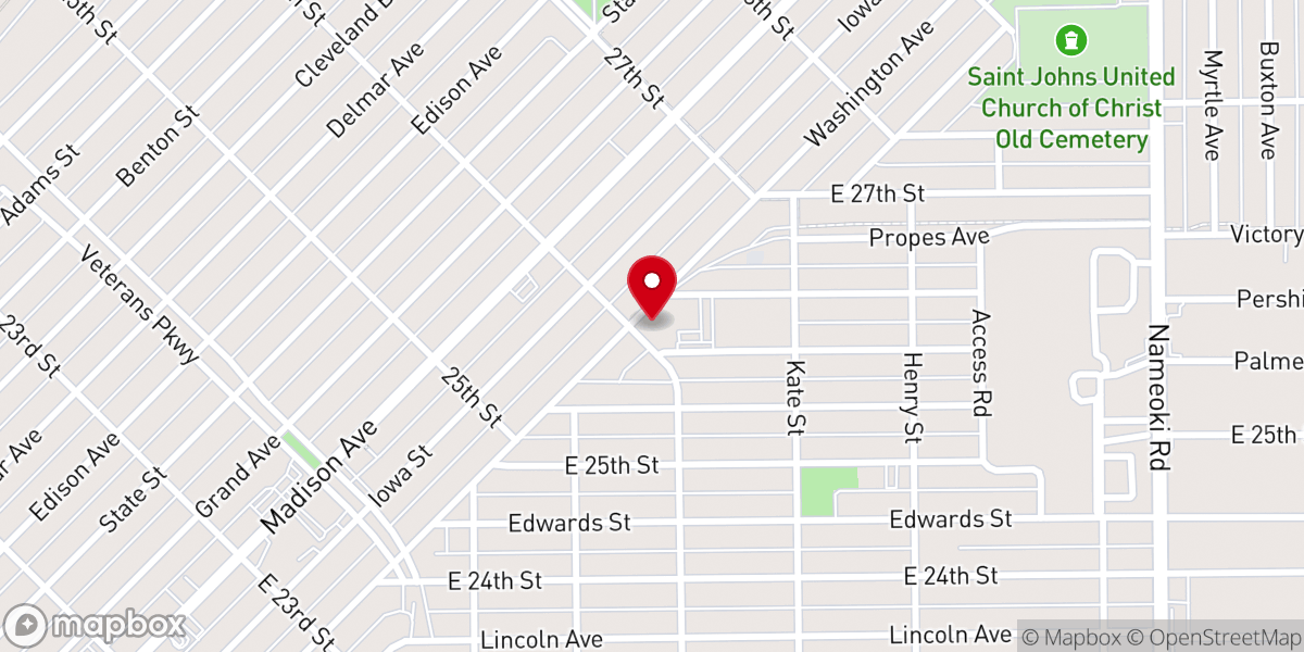 Map showing location of HOLY FAMILY COMMUNITY CENTER