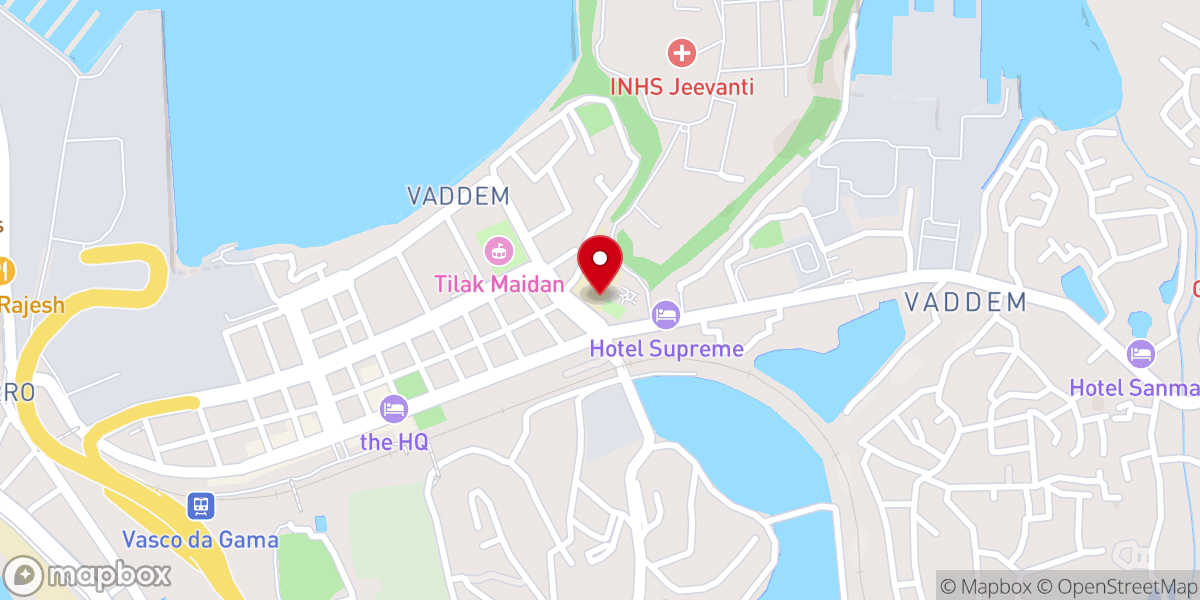 Map showing location of St. Andrew's Church
