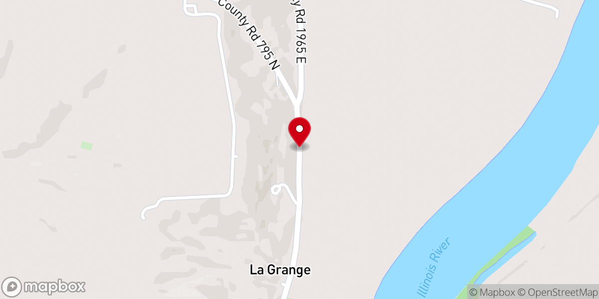 Map showing location of LaGrange Chapel